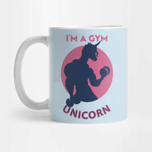 I'm not a gym rat I'm a gym unicorn by Selva_design14